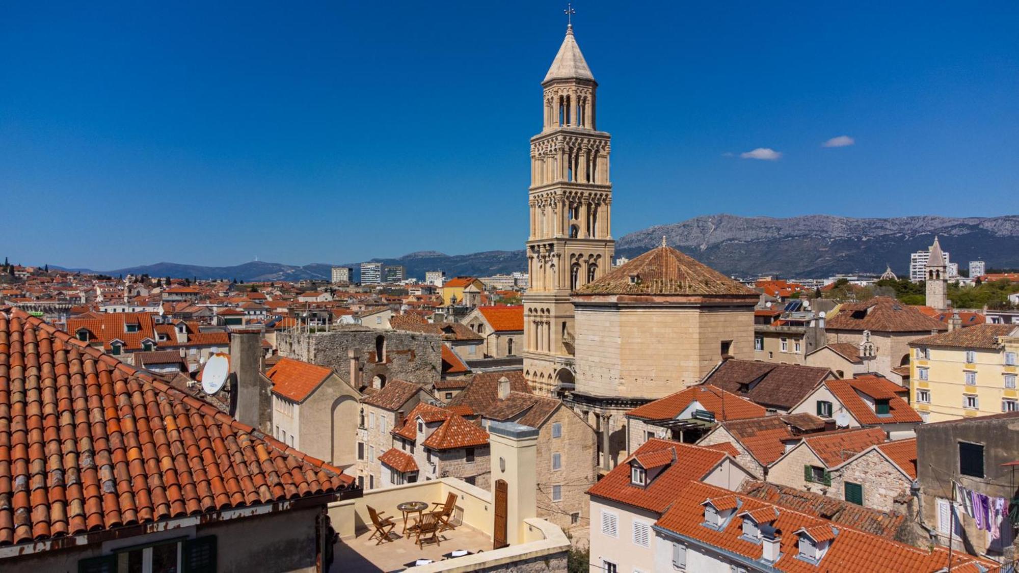 Terazza Grande In Diocletian Tower Appartement Split Buitenkant foto