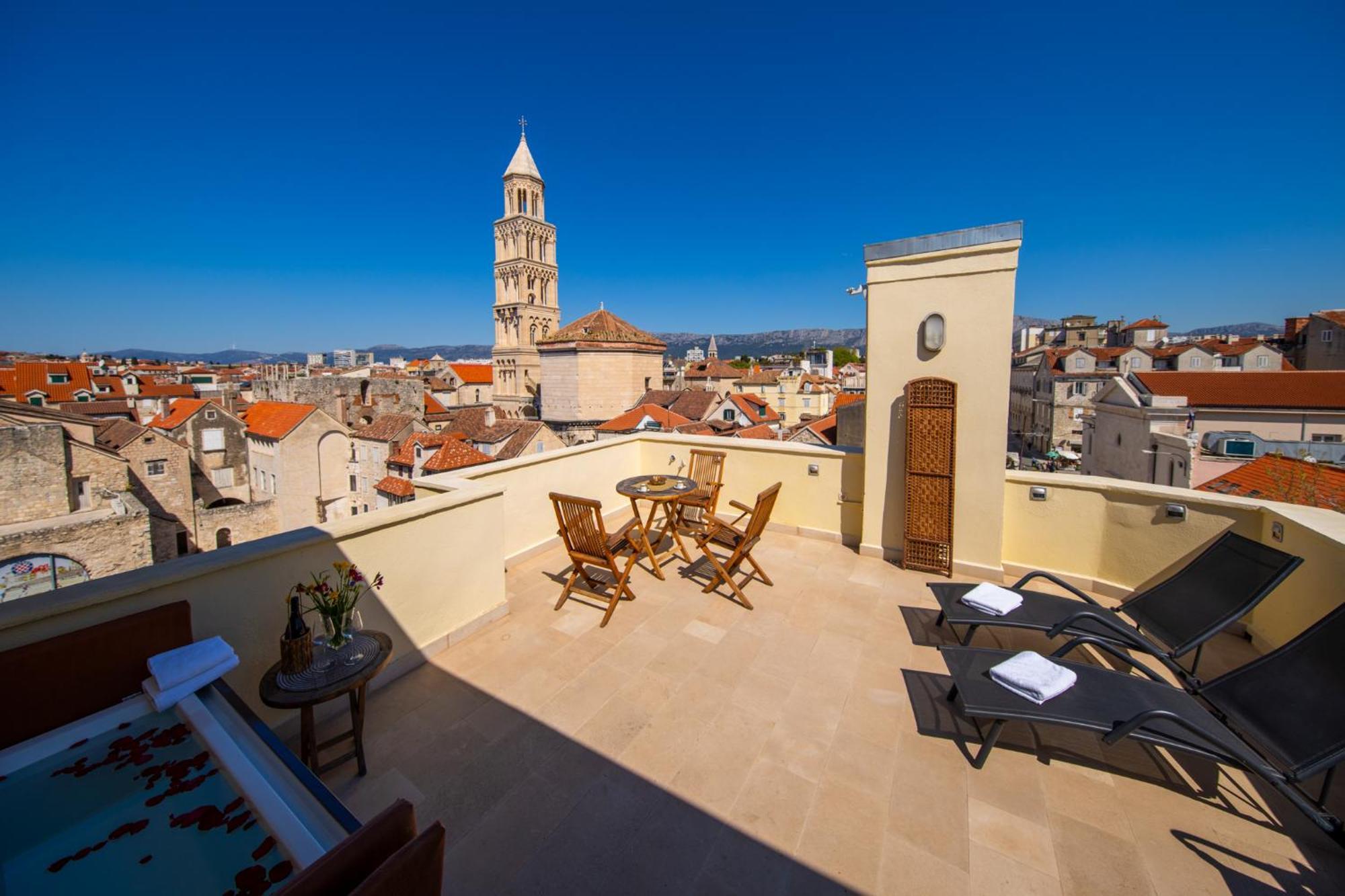 Terazza Grande In Diocletian Tower Appartement Split Buitenkant foto